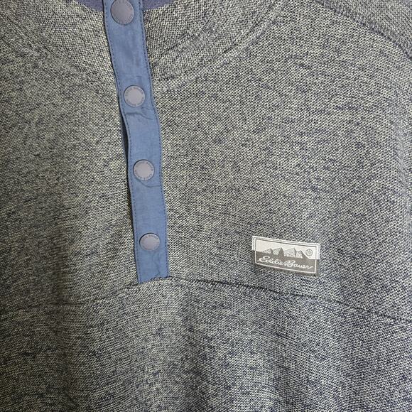 Eddie‎ Bauer Pullover-Gray/Blue-Men's L - Picture 2 of 7